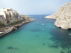Gozo diving holiday. Xlendi Bay.